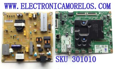 KIT DE TARJETAS PARATV LG / MAIN EBU66758905 / EAX69581205(1.0) / FUENTE EAY65895522 / EAX69501702(1.0) / PANEL NC430TQG-AAKH3 / NC430TQG-AAKH5 / DISPLAY LC430DQC(SP)(A1) / MODELO 43UQ8000AUB.BUSYLJM